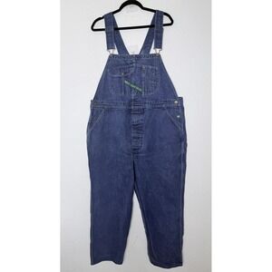 Key Imperial Overalls Mens 44x32 (44x30) Carpenter Bibs Blue Denim
